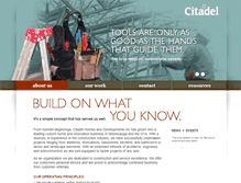 Tablet Screenshot of citadelinc.ca
